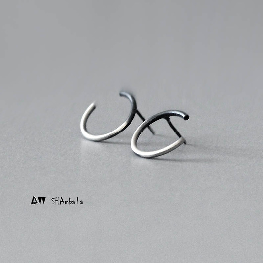 kolczyki wire wrapping Circle I