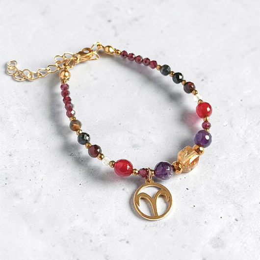 bransoletki z kamieni naturalnych BARAN - zodiac collection - PREMIUM - nowa wersja
