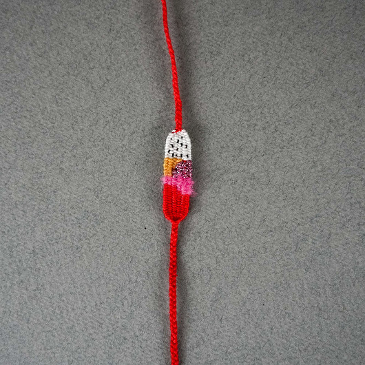 bransoletki na sznurku Mini, tkana bransoletka wiązana - na szczęście