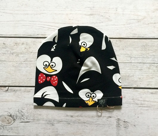 Cienka czapka z dresówki  KG Handmade