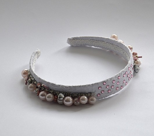 OPASKA DO WŁOSÓW kryształ SWAROVSKI KORALIKI NUMER 140 Łucja Zając