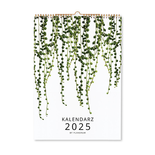 kalendarze i plannery Kalendarz ścienny na Spirali Botaniczny A3 Premium 2025