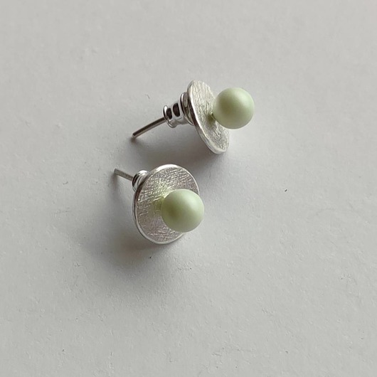 kolczyki z kamieniami Kolczyki OKRĄG