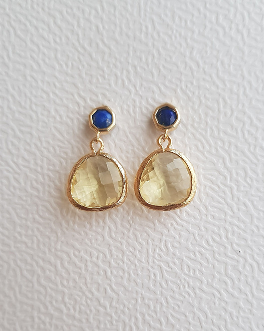 kolczyki pozłacane Kolczyki pozłacane Żonkile