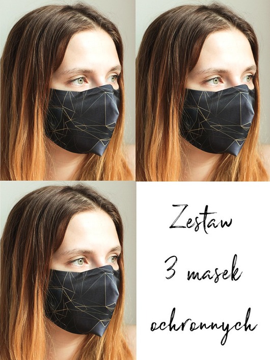 3szt. masek ochronnych-trójkąciki Usunieta