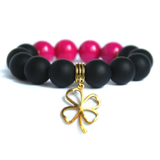 fuchsia & black II - DUUUŻE kule  kaktusia