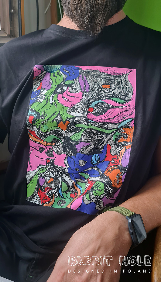 t-shirty męskie Tshirt 100% bawełna - Psychodelic I