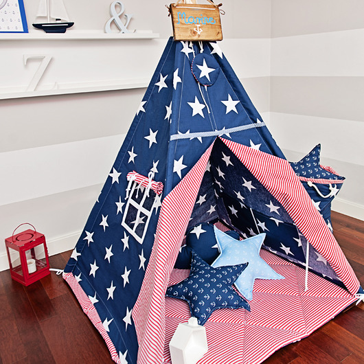 Zestaw Tipi Mata Poduszki Marynistyczny Klimat Fun with Mum