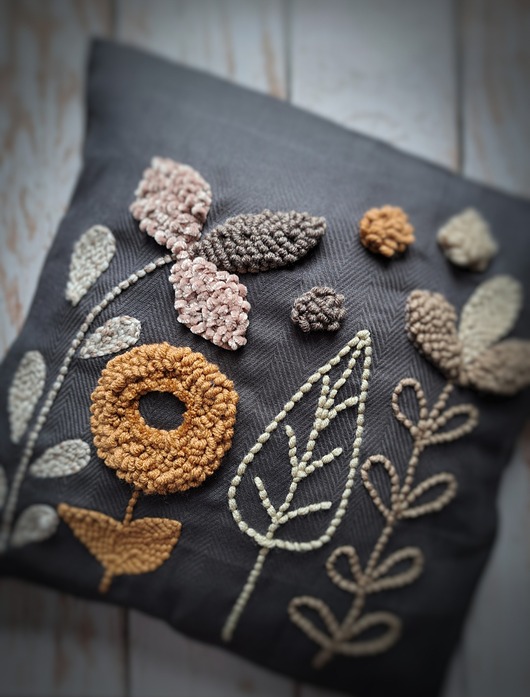 poduszki plecione Poduszka dekoracyjna  floral kwiaty