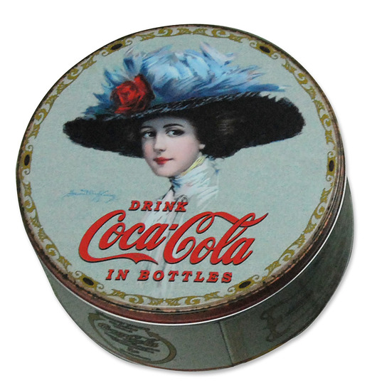 Puszka okrągła Coca-Cola jasnoniebieska MIA home
