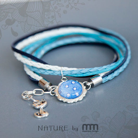 BLUE DOTSbransoletka 2in1 muamua design