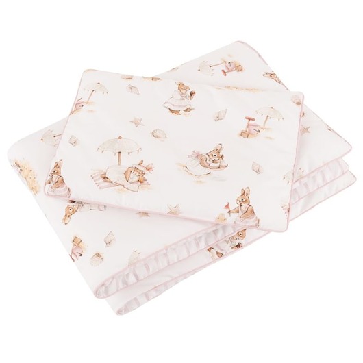 kocyki, kołderki, pościel dla dzieci Pościel z wypełnieniem Saint-Tropez Pink 135x100PZ