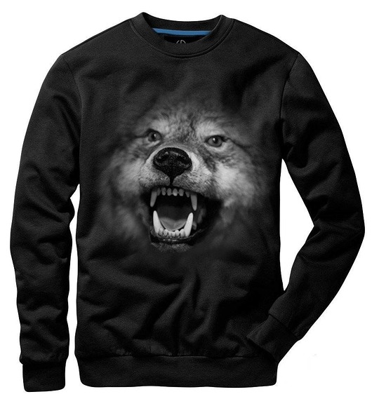 bluzy męskie Bluza marki UNDERWORLD unisex Wolf