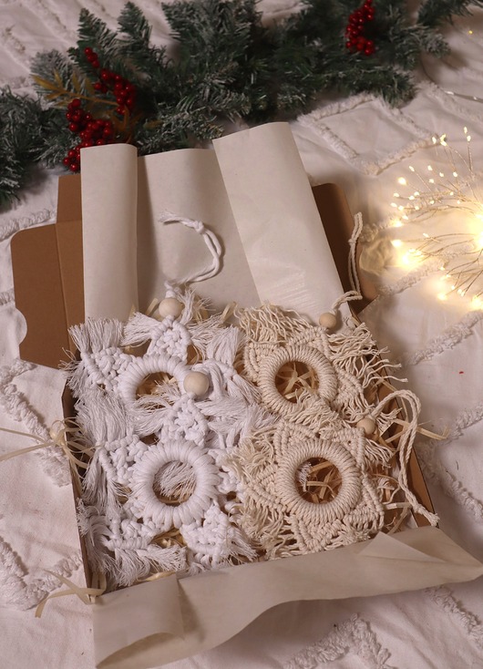 ozdoby choinkowe Zestaw ozdób choinkowych - śnieżynki i gwiazdki