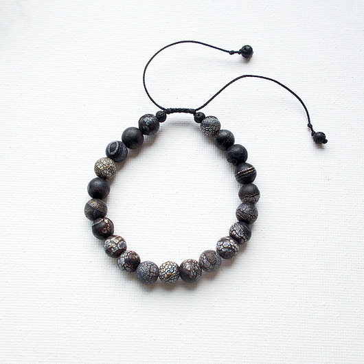 bransoletki z kamieni naturalnych Agat czaro niebieski Bransoletka