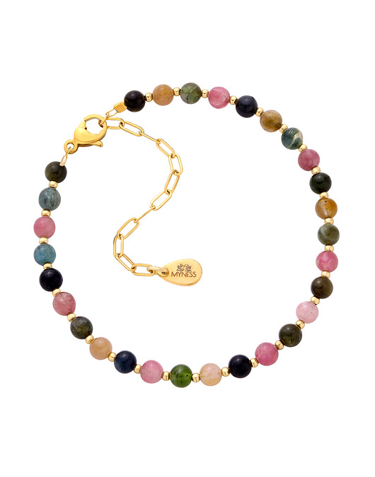 bransoletki z kamieni naturalnych Bransoletka z kamieni naturalnych - turmalin