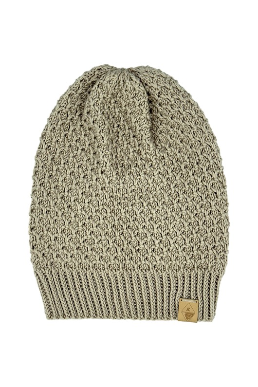 czapki damskie Klasyczna Czapka Slouchy - Khaki
