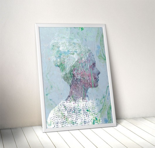 GRAFIKA 100x70 niebieska Anita Tomala