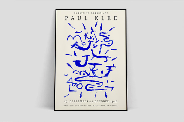 Paul Klee- plakat wystawowy Pas De LArt