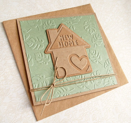 kartki scrapbooking Na PARAPETÓWKĘ : na nowy dom