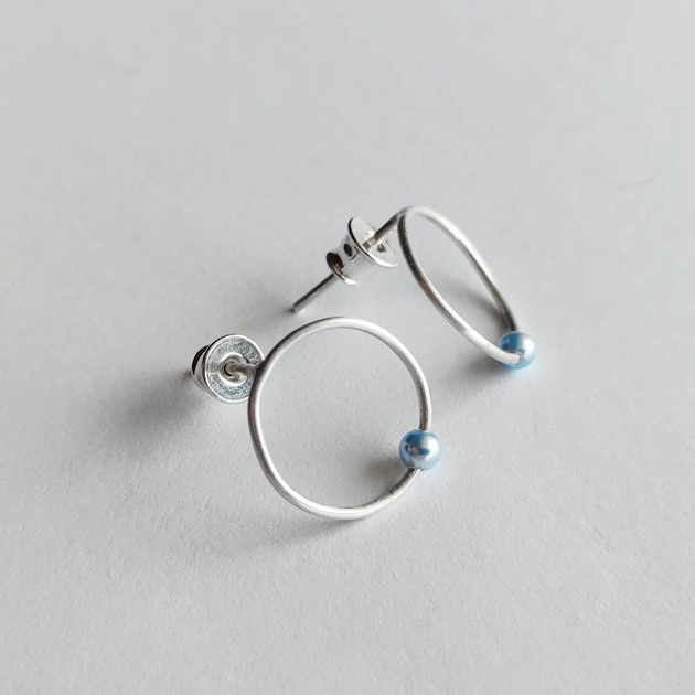 kolczyki srebrne Kolczyki srebrne OKRĄG