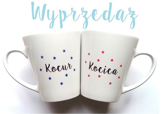 Kubki Latte  Kocica Kocur FarrowDesign