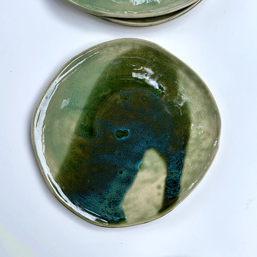 patery i talerze Talerz zielony IV