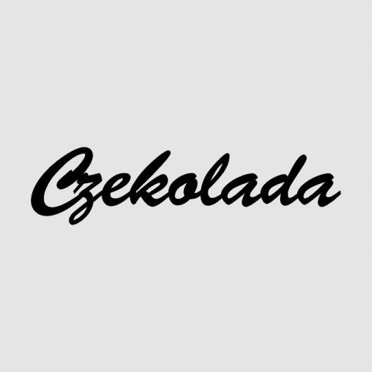 Napis Drewniany 3D CZEKOLADA LOVINA PRINTS
