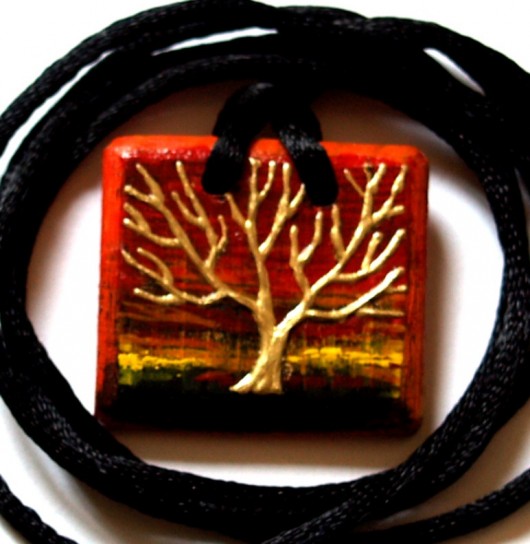 Gold Tree abstrakcja