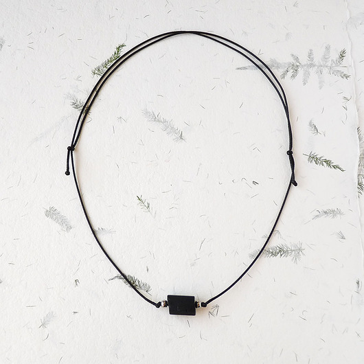 chokery Turmalin czarny choker