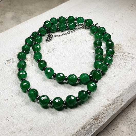 korale Korale jadeit zielony kors11