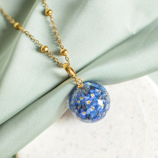 wisiory Wisiorek z niezapominajkami