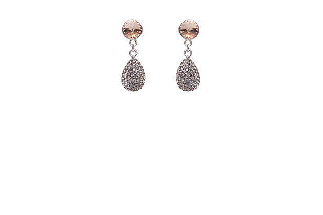 Srebrne kolczyki z kryształami marki Swarovski Alessandra unique