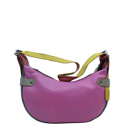 torby na ramię Torebka damska skórzana na ramię modna regulowany pasek zero waste OLIVKA