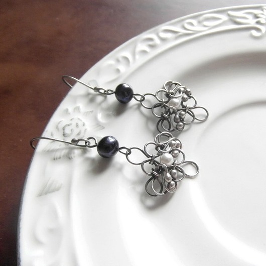 kolczyki wire wrapping Majorca