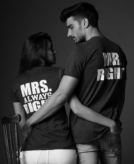 Zestaw koszulek Mr. RIGHT/ Mrs. ALWAYS RIGHT magicboxshop