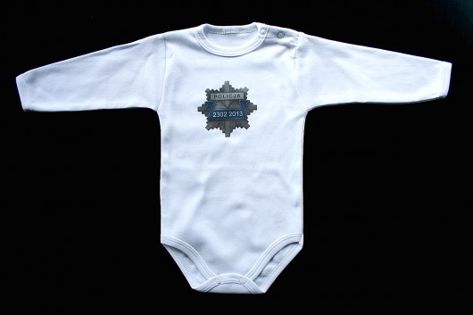 body niemowlęce: Policja + data urodzenia BabyGiftShop
