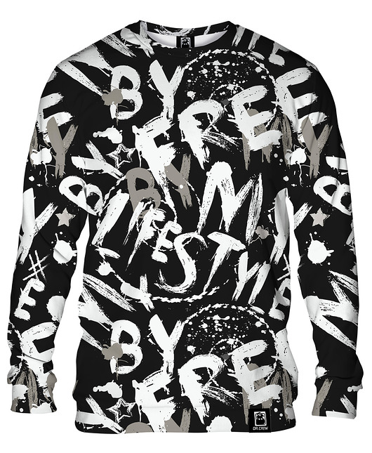 bluzy męskie Bluza Bez Kaptura Męska DR.CROW Life Style
