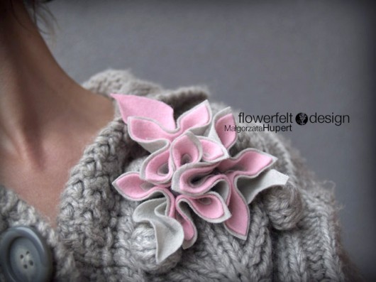szaroróżowa   FlowerFelt Design