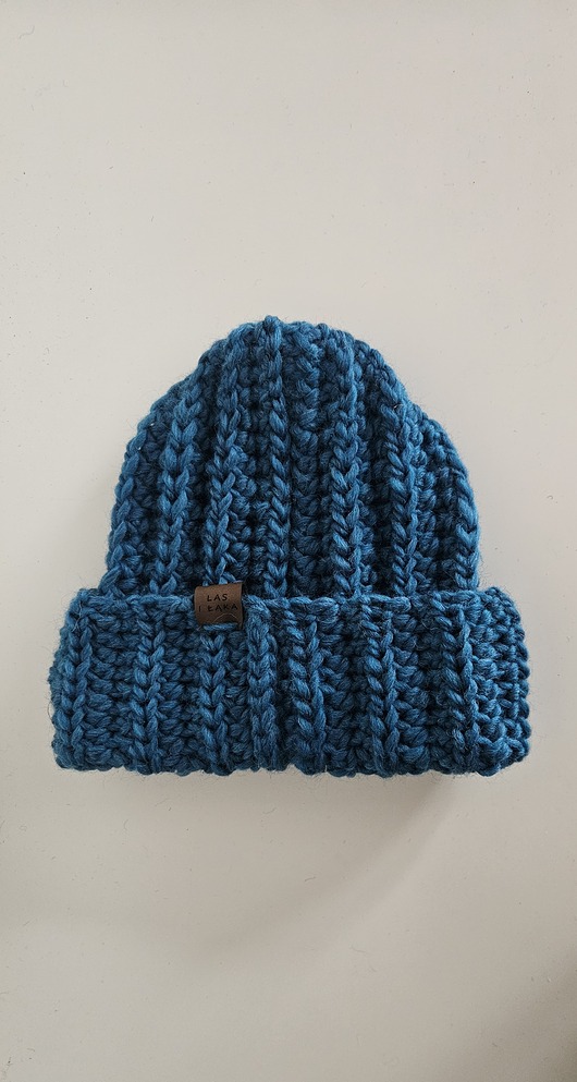 czapki damskie Turkusowa Czapka wełniana