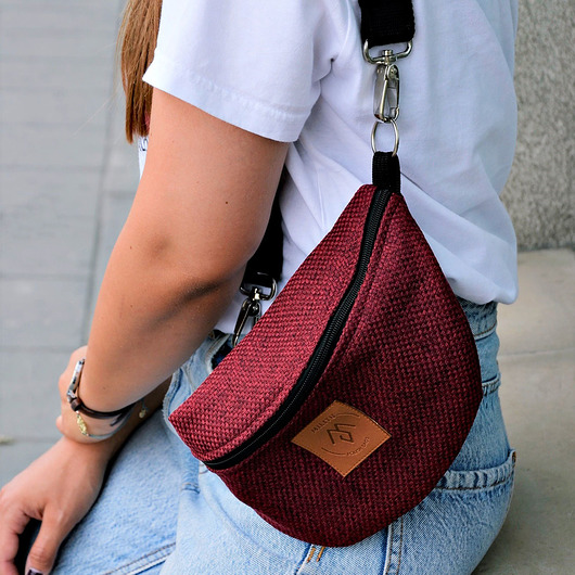 Nerka / torebka Mili Belt Bag L - burgund Militu