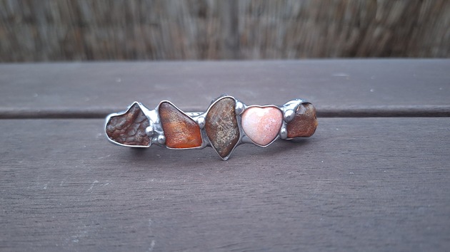 spinki i klamry do włosów Bursztynowa - klamra do włosów