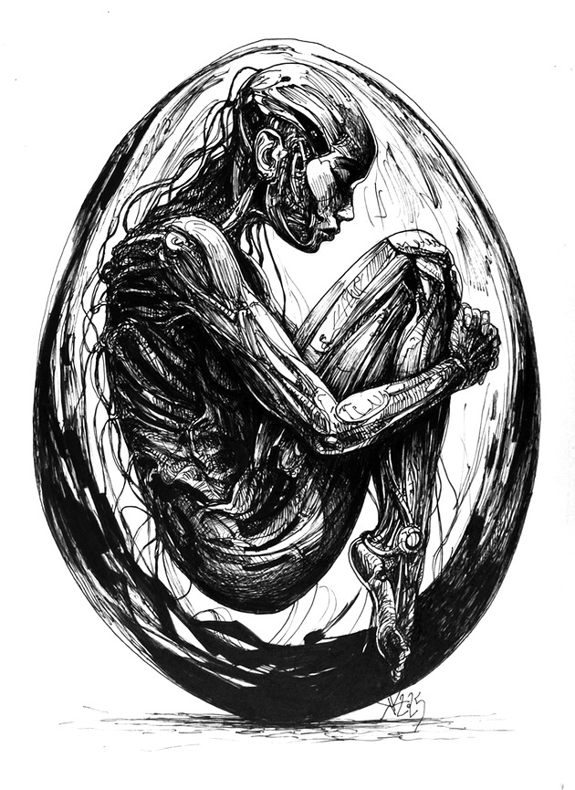grafiki i ilustracje Od zawsze w moim sercu  *rysunek piórkiem