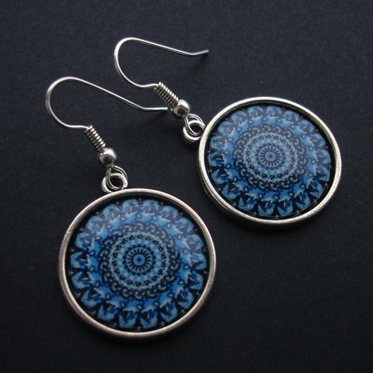 Kolczyki Mandala Dobrych Myśli Iris Szarooka
