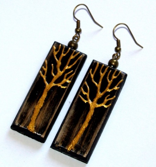 Gold tree abstrakcja