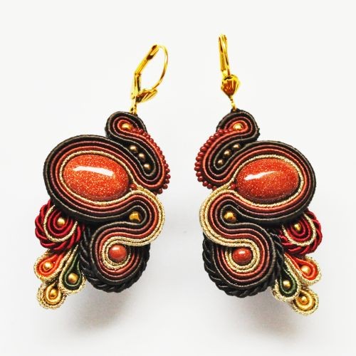 kolczyki soutache Sutaszowe kolczyki DAHAR