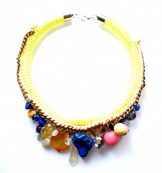 Lemon/navy blue Republika jewelry