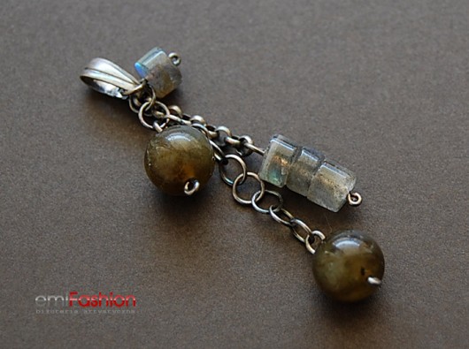 Labradoryt i Srebro Oksydowane - zamówienie MAREMI Jewelry