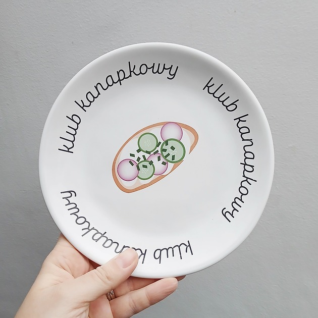 patery i talerze Talerz KLUB KANAPKOWY twarożek rzodkiewka