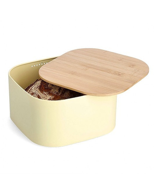 pojemniki kuchenne Chlebak Metalowy Heriod Żółty